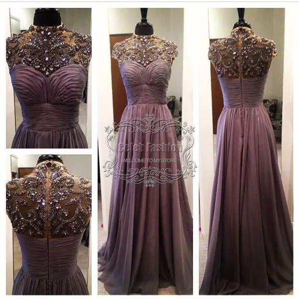 Aliexpress.com: Comprar 2015 Vestido Renda cuello alto mangas Cap ...