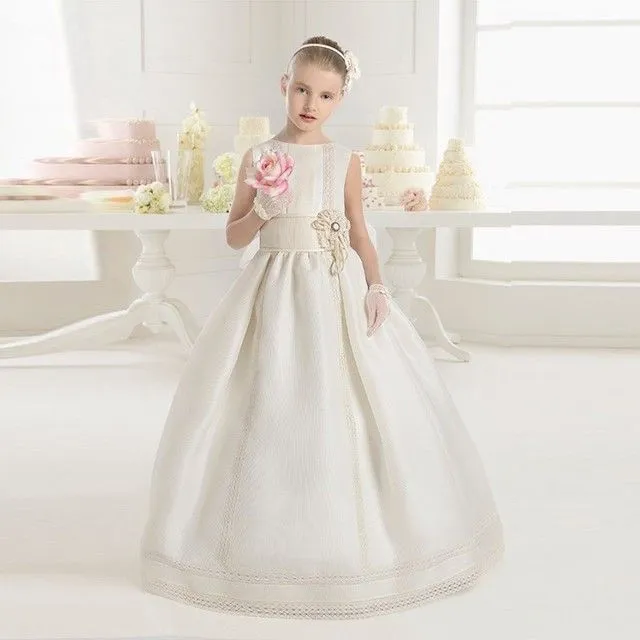Aliexpress.com: Comprar Blanco niña De las flores elegantes ... Aliexpress.com: Comprar Blanco niña De las flores elegantes ...