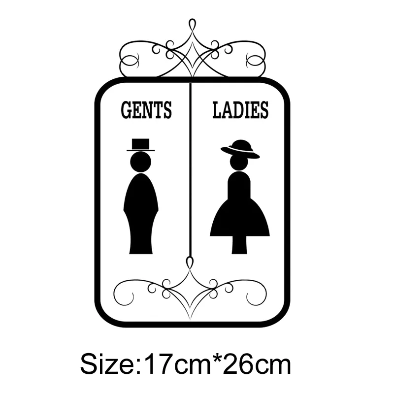 Aliexpress.com: Comprar Caballeros & Ladies baño Wallpaper DIY ...