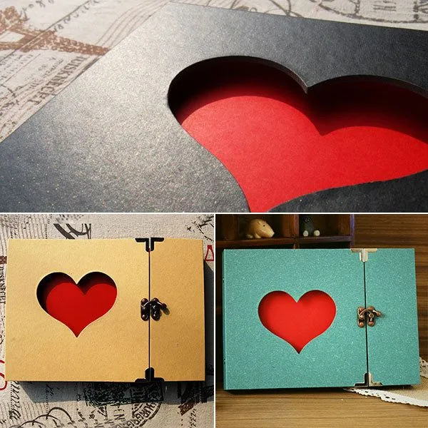 Aliexpress.com: Comprar Creativo ahuecado en forma de corazón foto ...