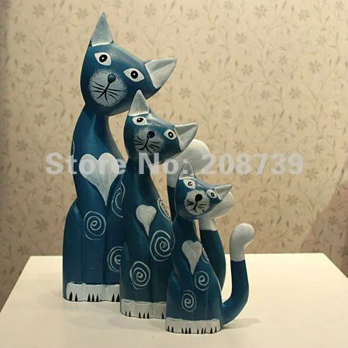 Aliexpress.com: Comprar Decoración Manual de madera pintada, gatos ... Aliexpress.com: Comprar Decoración Manual de madera pintada, gatos ...