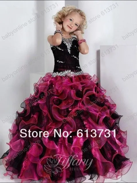 Aliexpress.com: Comprar Envío gratis 2013 negro fucsia Organza ...