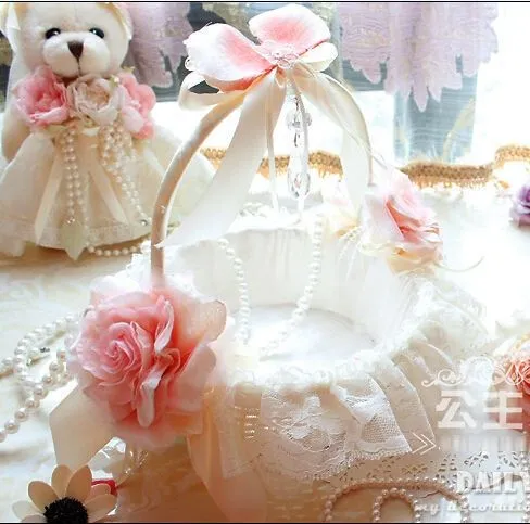 Aliexpress.com: Comprar Flor cesta de la muchacha de encaje ...