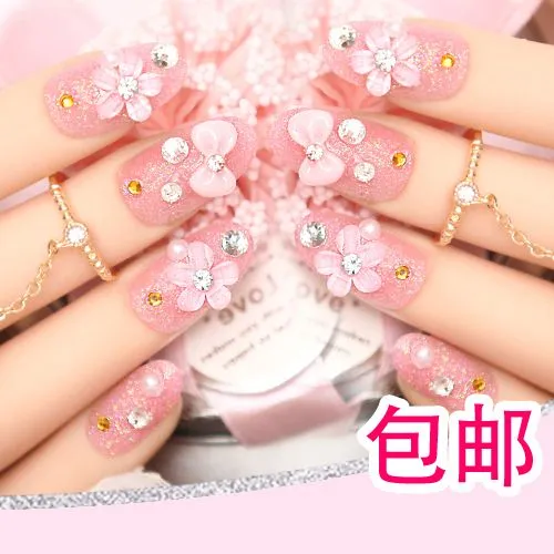 Aliexpress.com: Comprar Francés unghie finte novia corto 3D de la ...
