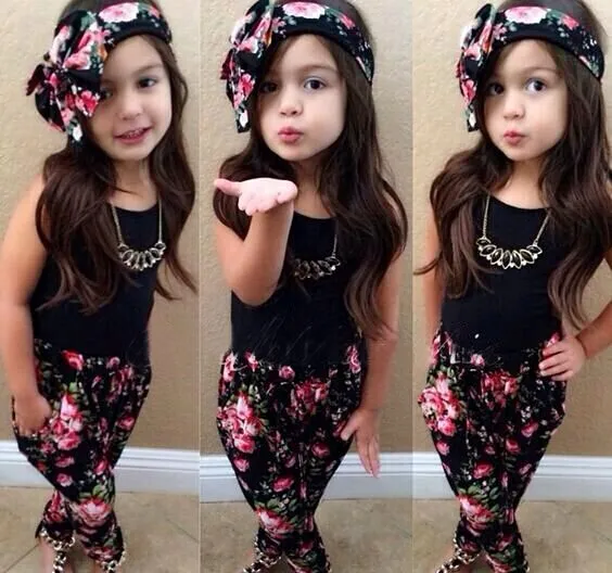 Aliexpress.com: Comprar Girls Floral traje casual establece la ... Aliexpress.com: Comprar Girls Floral traje casual establece la ...
