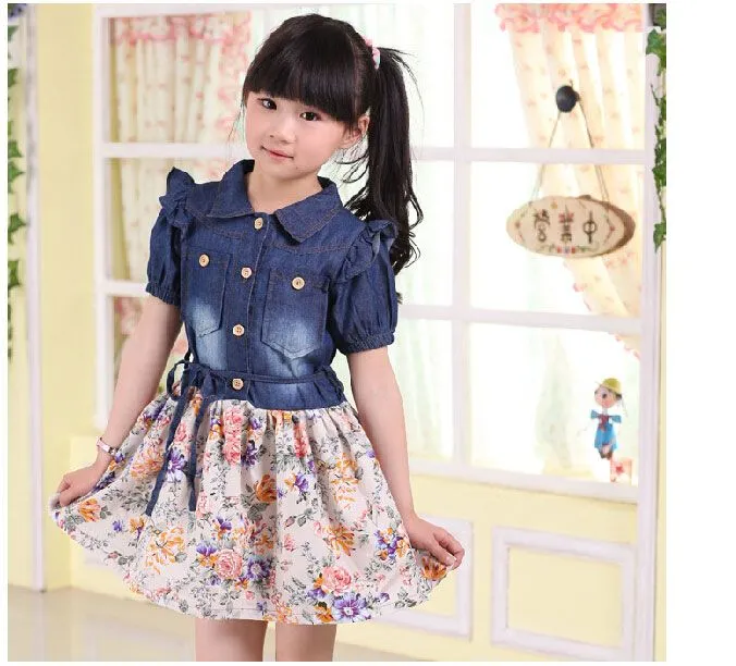 Aliexpress.com: Comprar Impresa flor vestido de mezclilla para la ... Aliexpress.com: Comprar Impresa flor vestido de mezclilla para la ...