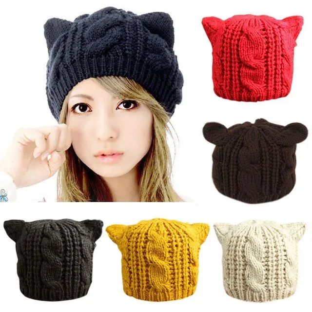 Aliexpress.com: Comprar Invierno de punto gorros Crochet trenzado ...