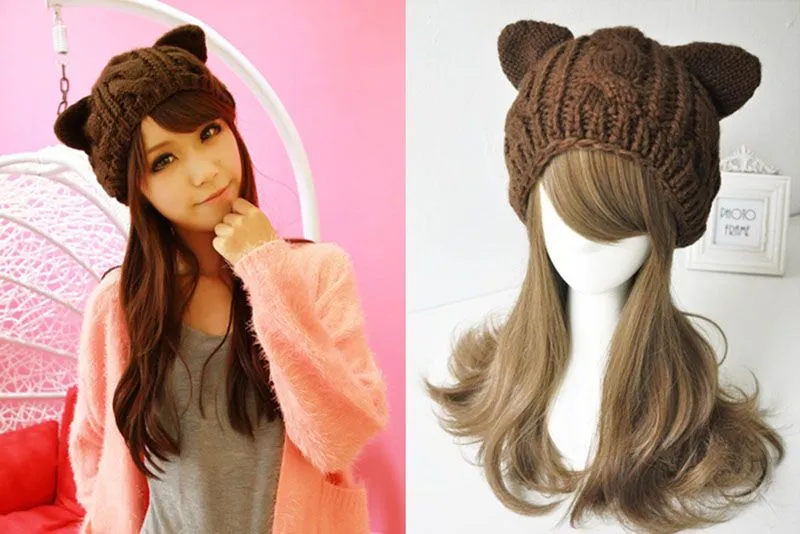 Aliexpress.com: Comprar Invierno de punto gorros Crochet trenzado ... Aliexpress.com: Comprar Invierno de punto gorros Crochet trenzado ...