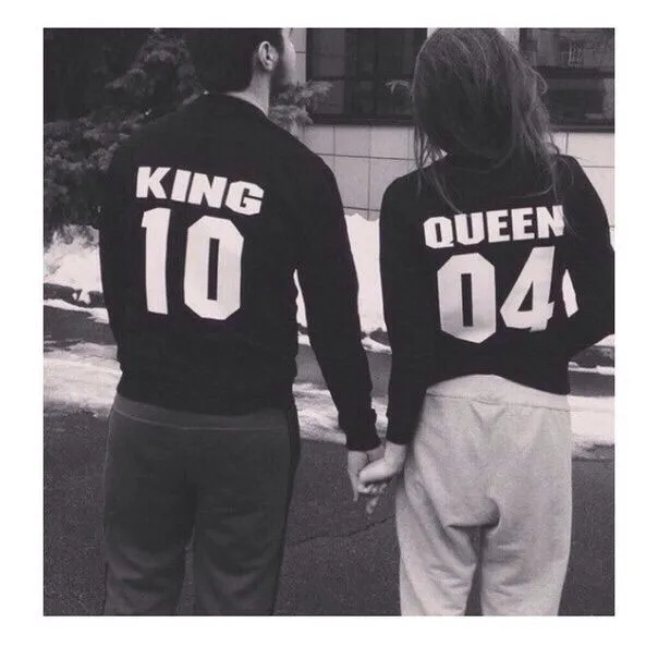 Aliexpress.com: Comprar Linda pareja de a juego sudaderas King 10 ... Aliexpress.com: Comprar Linda pareja de a juego sudaderas King 10 ...