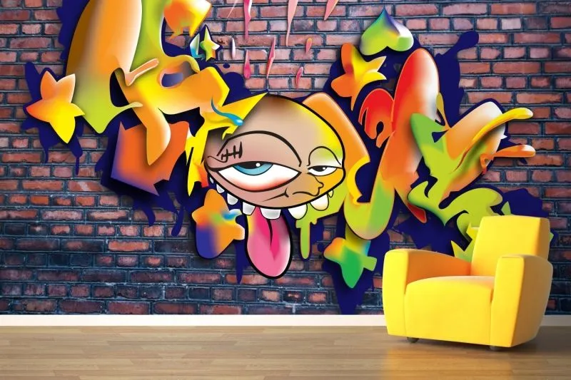 Aliexpress.com: Comprar Mural de Graffiti sobre ladrillo Mural 3D ... Aliexpress.com: Comprar Mural de Graffiti sobre ladrillo Mural 3D ...