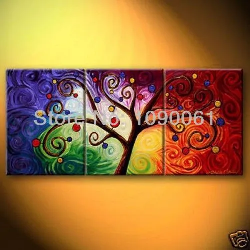 Aliexpress.com: Comprar Pintado a mano abstracto de árboles de ... Aliexpress.com: Comprar Pintado a mano abstracto de árboles de ...