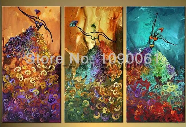 Aliexpress.com: Comprar Pintado a mano abstracto moderno figuras ...