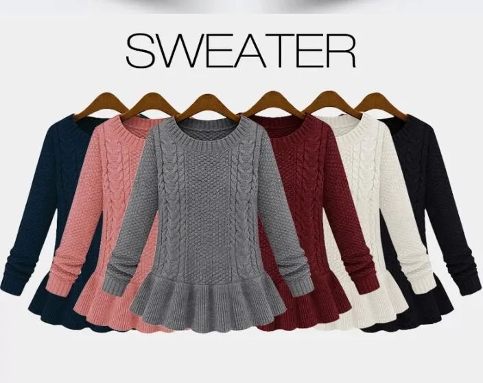 Aliexpress.com: Comprar Pulover tejer vestido largo suéter de lana ...