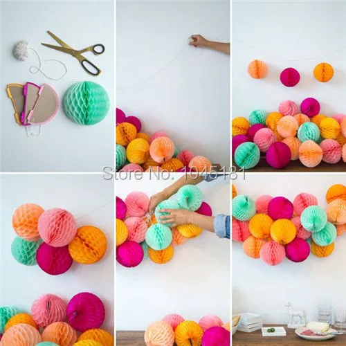Aliexpress.com: Comprar 8 " ( 20 cm ) flores de papel Tissue Balls ... Aliexpress.com: Comprar 8 " ( 20 cm ) flores de papel Tissue Balls ...