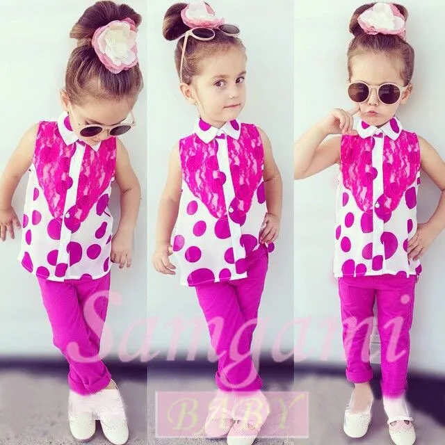 Aliexpress.com: Comprar Ropa de los niños niñas moda 2 unids traje ...