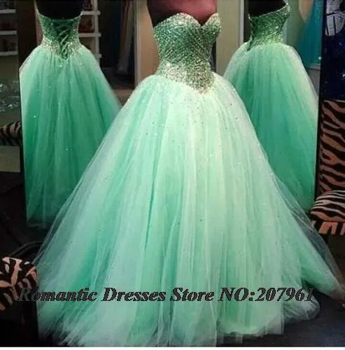 Aliexpress.com: Comprar Más nuevo verde menta quinceañera Vestidos ...