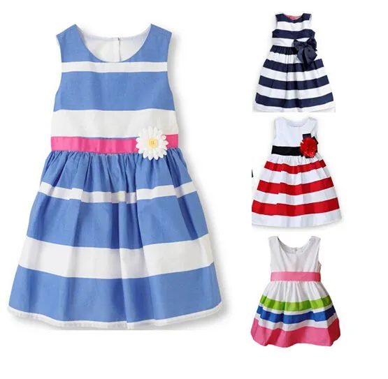 Aliexpress.com: Comprar Vestido de verano de rayas 18 m 5 T poco ...