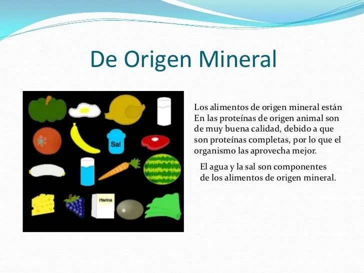 IMAGENES DE ALIMENTACION DE ORIGEN MINERAL - Imagui