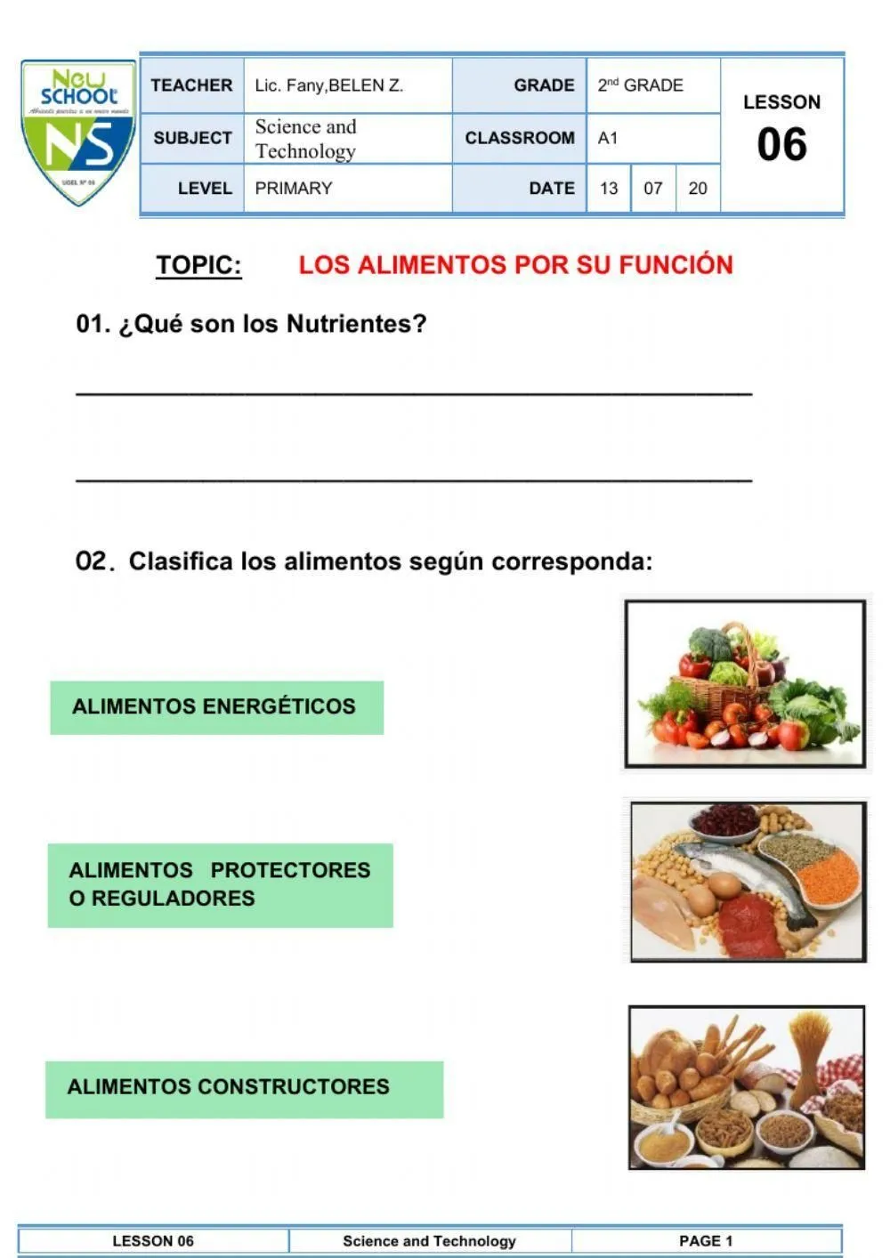 Los alimentos por su función worksheet | Live Worksheets Los alimentos por su función worksheet | Live Worksheets