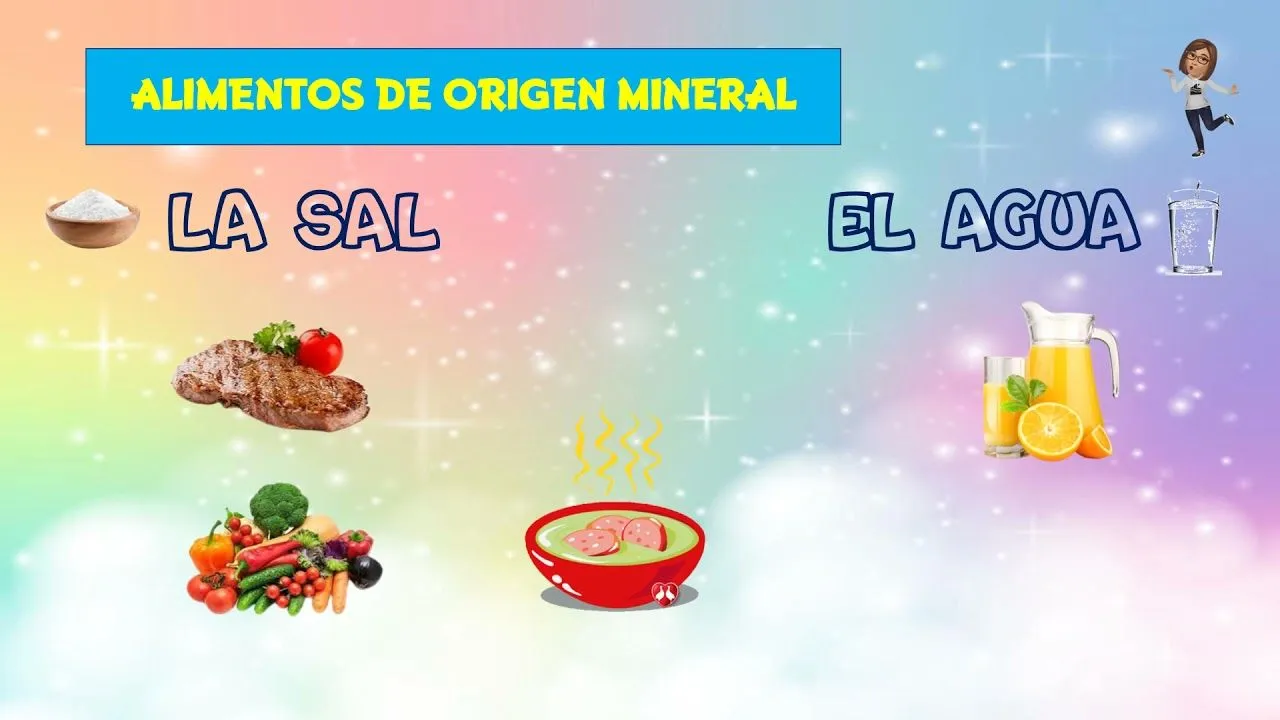 ALIMENTOS DE ORIGEN MINERAL - YouTube