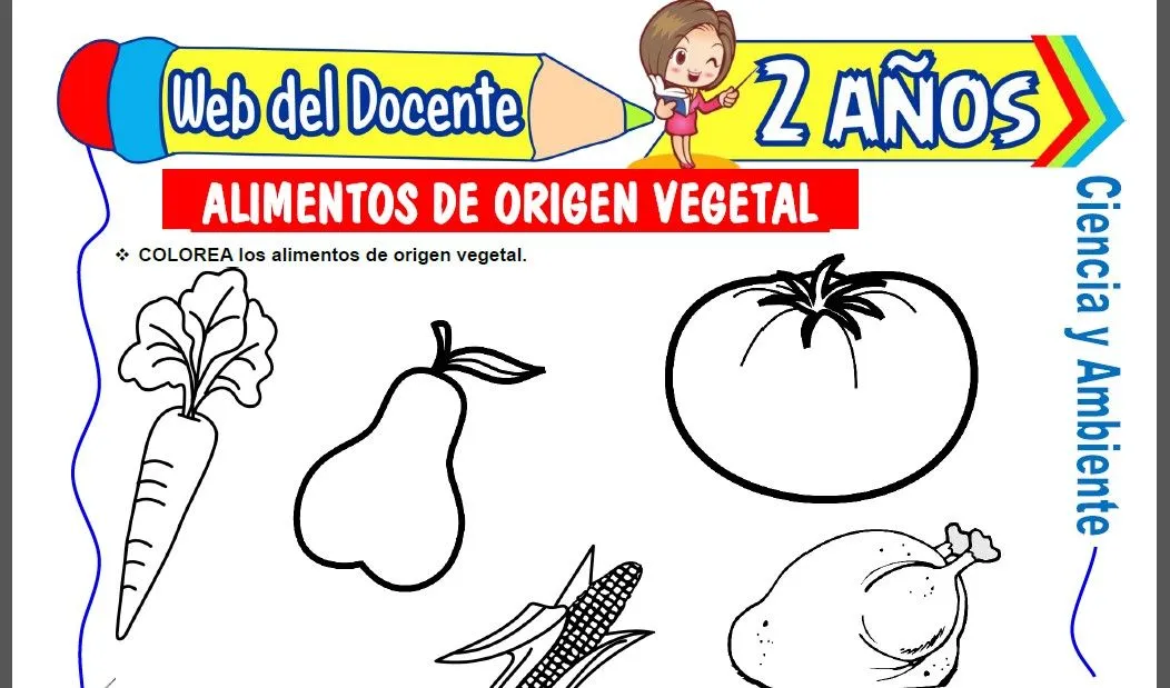 Alimentos de Origen Vegetal para Niños de 2 Años – Web del Docente