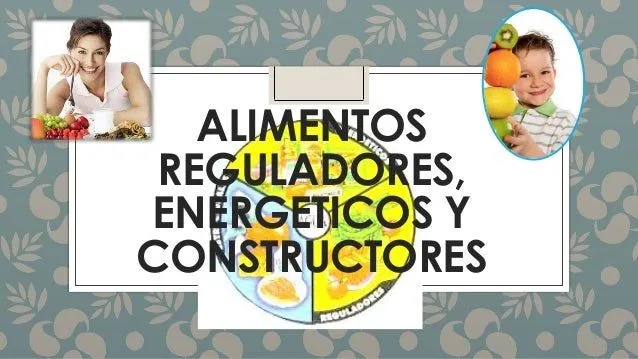 Alimentos reguladores, energeticos y constructores; lavado de manos