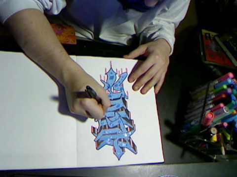 Aline graffiti - YouTube