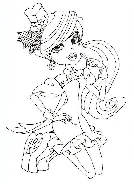 All About Monster High Dolls: Draculaura Free Printable Coloring Pages