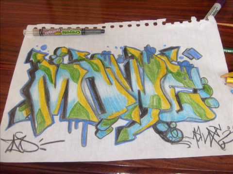 bocetos de graffitis de mawe - YouTube