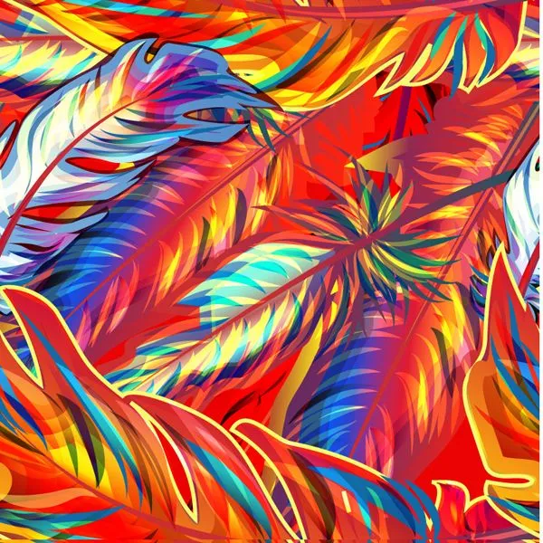 All Vector and Themes: Coloridas plumas pintadas a mano All Vector and Themes: Coloridas plumas pintadas a mano
