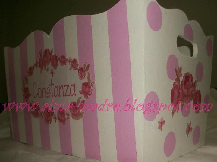 Caja decorada para bebé - Imagui