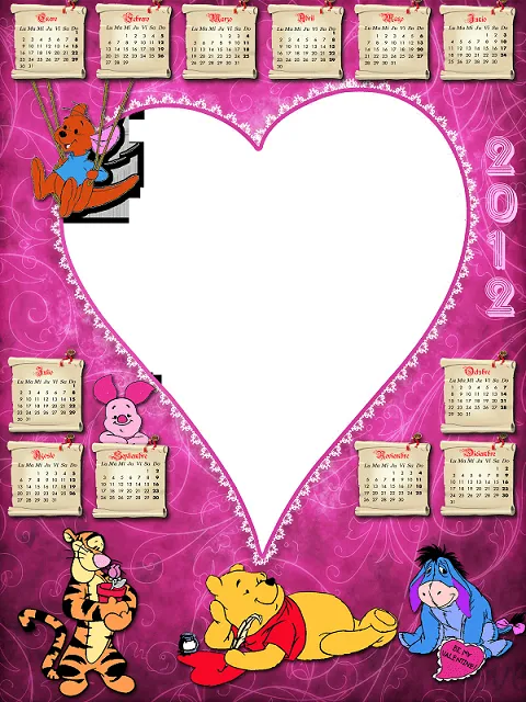 Almanaques de Winnie Pooh bebé 2012 - Imagui Almanaques de Winnie Pooh bebé 2012 - Imagui