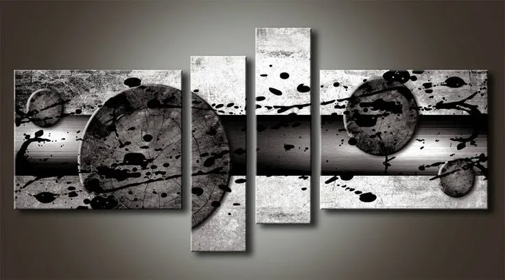 Al_MB_1 Cuadro Abstracto con Salpicadura Blanco y Negro | Cuadros ... Al_MB_1 Cuadro Abstracto con Salpicadura Blanco y Negro | Cuadros ...