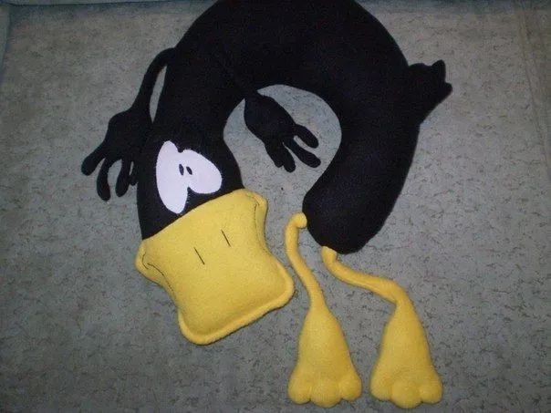 como hacer una almohada con forma del pato lucas | Peluches cute ... como hacer una almohada con forma del pato lucas | Peluches cute ...