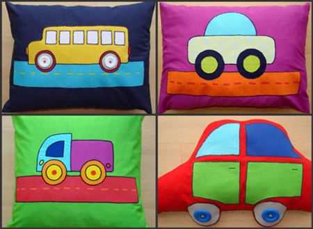 Realzando el decorado del cuarto de los niños con cojines ...