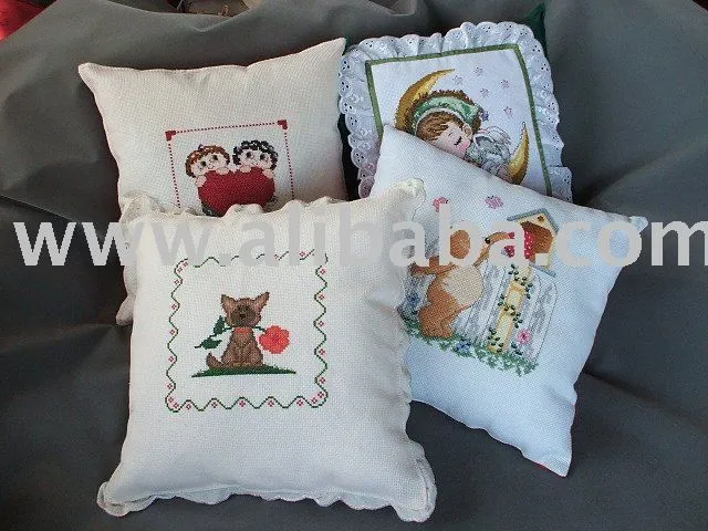 Almohadas especial/cojines hermoso con punto de cruz para el ...