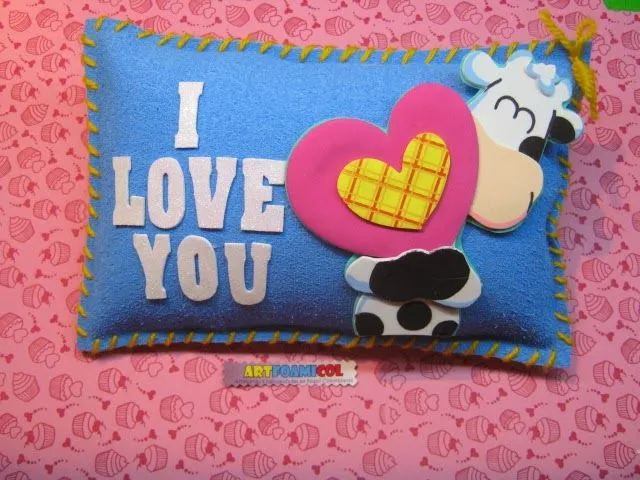 Almohadas en foami paso a paso - Imagui