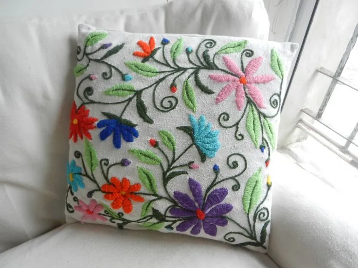 almohadon bordado con lana - Buscar con Google | EMBROIDERY ...