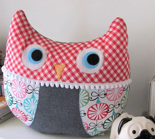 Almohadones buhos moldes - Imagui