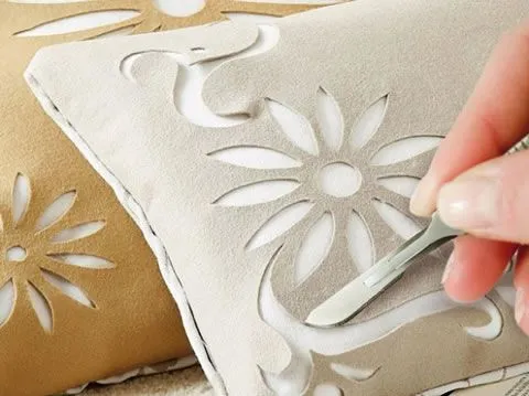 Fundas caladas para cojines - Guía de MANUALIDADES Fundas caladas para cojines - Guía de MANUALIDADES