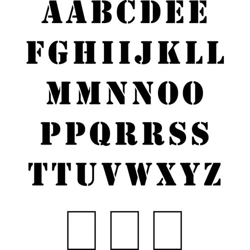 Alphabet Stencil Font | Movies News Update
