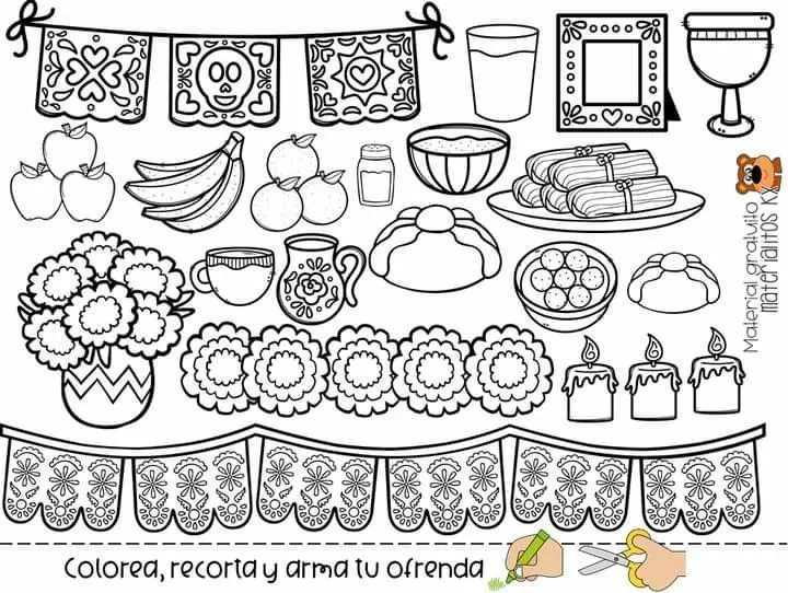 altar de muertos | Altar de muertos dibujo, Altares de muertos, Actividades día de muertos altar de muertos | Altar de muertos dibujo, Altares de muertos, Actividades día de muertos