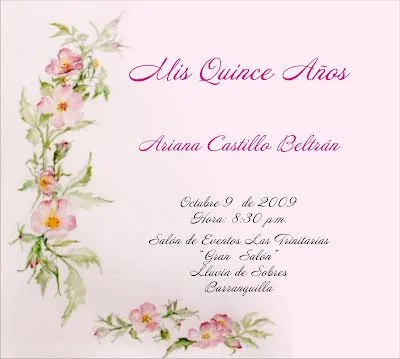 ... ALUMAR Y CIA. LTDA: TARJETAS ESPECIALES 15 AÑOS. DISEÑO EXCLUSIVO ... ALUMAR Y CIA. LTDA: TARJETAS ESPECIALES 15 AÑOS. DISEÑO EXCLUSIVO