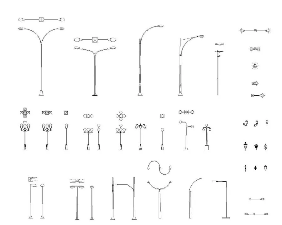 Alumbrado público .dwg | Thousands of free CAD blocks Alumbrado público .dwg | Thousands of free CAD blocks