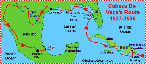 Alvar Nunez Cabeza de Vaca: Explorer - EnchantedLearning.com