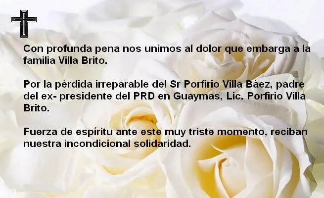 ALZA LA VOZ PRDGUAYMAS: NUESTRO MAS SENTIDO PÉSAME A LA FAMILIA ... ALZA LA VOZ PRDGUAYMAS: NUESTRO MAS SENTIDO PÉSAME A LA FAMILIA ...