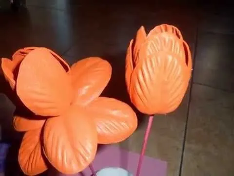 AMAPOLA O TULIPAN en goma eva o foamy - YouTube AMAPOLA O TULIPAN en goma eva o foamy - YouTube