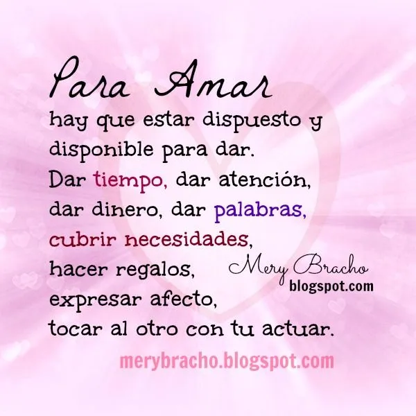 Para Amar hay que Dar | Entre Poemas y Vivencias