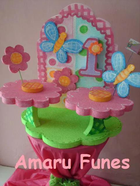 AMARU FUNES DECORACIONES: PRIMER AÑO DE NIÑA