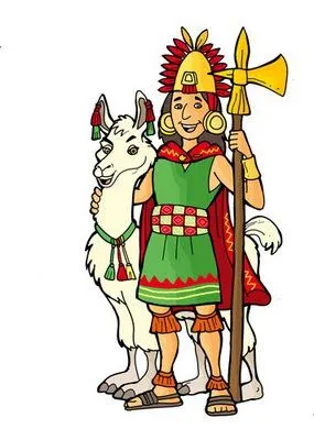 AMAUTACUNA DE HISTORIA: DIBUJO: UN INCA Y SU LLAMA